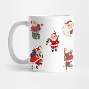 Vintage Santa Claus Stickers Pack Mug